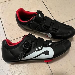 Peloton spin shoes.
